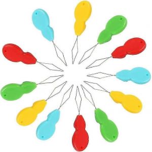 Enfile-Aiguille 10 Pi&egrave;ces L'enfile-Aiguille En Forme De Gourde Est Facile &Agrave; Ins&eacute;rer Dans Les Aiguilles &Agrave; Coudre &Agrave; La Main. (Couleurs Assorties) - Neuf