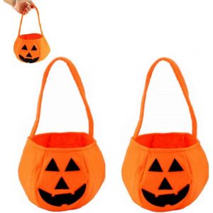 Pack de 8 Bonbons d'Halloween Sacs de Citrouille, des Sacs, des Enfants des bonbons ou un sort Sacs, Parfait pour Trick or Treat, les fêtes d'Halloween Sacs de Faveur pour les Enfants - Neuf
