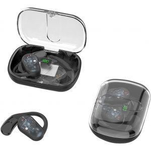 Écouteurs Intra-Auriculaires Bluetooth Sans Fil De Sport Avec Crochet D'Oreille - Conduite D'Air - Casque Sans Fil - Écouteurs À Conduction Osseuse - Pour Jogging, Cyclisme, Gym, Gym - Neuf