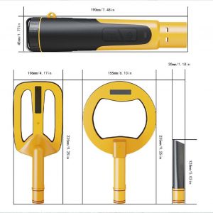 XYONG Detecteur de metaux sous-marin portable rechargeable IP68 etanche, outil de detection d'or, portee de detection 7 pouces - Neuf