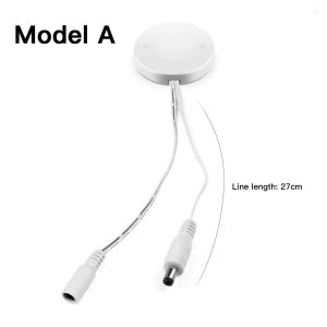 Panneau en bois pénétrable 12V-24V, 25mm, capteur tactile intelligent, interrupteur de lumière LED, contrôle de balayage manuel, variateur tactile à intensité variable-Fil DC - Neuf