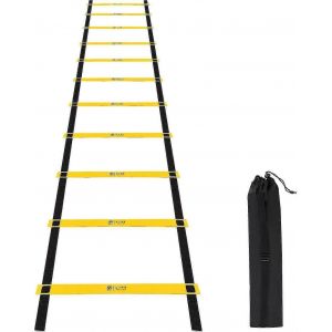 Échelle D'entraînement De Vitesse D'agilité 6m / 20 Pieds Avec 12 Échelons Pour La Maison Et L'extérieur Gym Fitness Exercise Equipment - Neuf