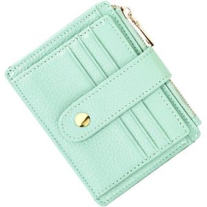 RFCBC-Homme Femme Porte Carte de Credit Cuir RFID Blocage Portefeuille Cuir Petit, Porte Carte Slim avec Poche à Monnaie, Petit Porte Monnaie Cuir avec 9 Emplacements de Carte - Neuf