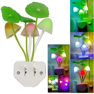 Veilleuse Led Avec Capteur Intelligent, Veilleuse Champignon Mignonne &Agrave; Brancher - Neuf
