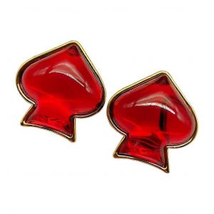 Mode Rouge Amour Coeur Boucle D'oreille Bijoux Palace Style Petit Goujon Boucles D'oreilles Cadeaux - Neuf