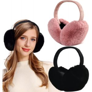 Cache-Oreilles Chauds Pour Femmes Couvre Oreilles Cache-Oreilles Fille Hiver En Plein Air Couvre-Oreilles Pour Hommes Femmes Filles 1&2 Pack - Neuf