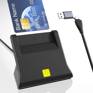 PIAL-Lecteur Carte Identité Belge Usb C/A,Aucun Pilote Requis,Lecteur De Carte Sim,Lecteur De Carte À Puce Et Graveur Externe Usb Digital Signature,Accès Par Carte À Puce,Compatible Avec Windows/Vist - Neuf