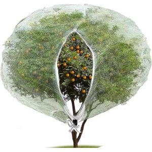 Moustiquaire Moustiquaire Filet De Barri&egrave;re D'oiseau Avec Fermeture &Eacute;clair, Pour Prot&eacute;ger La Fleur De Fruits V&eacute;g&eacute;taux (84 X 72 Pouces), Blanc-Excellent - Neuf