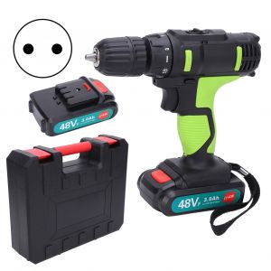 XYONG Perceuse electrique, tournevis a 2 vitesses, perceuse a percussion, percage du bois, outil electrique portatif, prise AC100-240VEU - Neuf