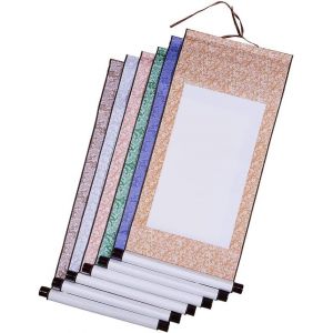 Chenquansarl-Parchemin Suspendu Blanc, 6 Pcs Parchemin De Peinture Vierge Écriture Chino Rouleaux De Papier Chinois Pour La Peinture D'art De Calligraphie - Neuf