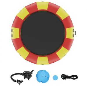 Trampoline Aquatique Gonflable De-Duoku-17 Pieds-Plate-Forme De Natation-Jouet De Rebond Pour Piscine Et Lac-Mat&eacute;riau Pvc Durable - Neuf