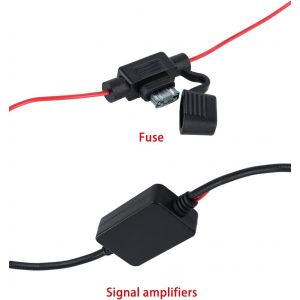 Fm/Am Dab Dab+ Antenne De Voiture Amplificateur De Signal Adaptateur Din Femelle Vers Din M&acirc;le Amplificateur D'Antenne Radio Num&eacute;rique 12V Pour Autoradio St&eacute;r&eacute;o Num&eacute;rique[Z3271] - Neuf