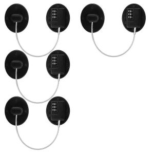 Serrure De Réfrigérateur Pour Enfants,4 Serrures D'armoire Résistantes Aux Packs Avec Adhésif - Neuf