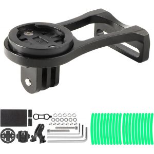 Alu Support Guidon Vélo Vtt Pour Garmin 530 540 520 510 500 200 130 25 20 840 830 820 810 800 1000 1030 1040 Plus Explore 2 Gps Avec Support Lampe Torche Caméra Action Autocollant Noir - Neuf