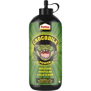 colle &agrave; bois, colle &agrave; bois performante pour l'int&eacute;rieur et l'ext&eacute;rieur, 1x flacon de 225 g colle &agrave; s&eacute;chage transparent et r&eacute;sistante &agrave; l'eau - Neuf