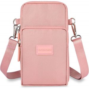 Petit Sacoche Telephone Portable Femmes, Sac T&eacute;l&eacute;phone Portable Femme Avec Bandouli&egrave;re R&eacute;glable, Oxford Tissu Crossbody Pochette Sacoche Running Armbag Pour T&eacute;l&eacute;phone 7''(Avec Prise Casque) - Neuf