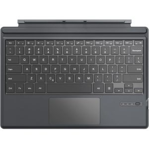 Compatible Avec Surface Pro 7 Plus(2021)/Pro 7/6 /5E G&eacute;n (2017)/ 3/4/Pro Lte Clavier Bluetooth 3.0 Sans Fil, Clavier Qwerty Avec Pivot Rotatif Tactile Slim, Batterie Au Lithium Int&eacute;gr&eacute;, Gris[Z147] - Neuf