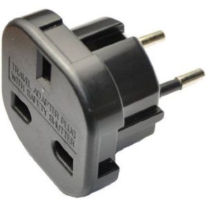 Adaptateur prise anglaise en prise francaise - Neuf