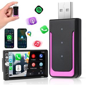 ERYI-Adaptateur Car-Play Sans Fil, Adaptateur Sans Fil Automatique Mini Edition, Convertit Le Dongle Car-Play Filaire En Sans Fil Plug & Play Car-Play Pour I Et Android, Pour Plus De 800 Voitures - Neuf