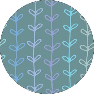 LKLJIJ-, Tapis de Souris Rond imprimé numérique, Base antidérapante, pour Bureau et Maison, diamètre : 22 cm - Neuf