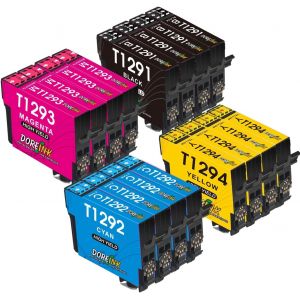 T1295 Multipack Pour Epson T1291 T1292 T1293 T1294 Cartouche D'Encre Pour Epson Stylus Sx235W Sx425W Sx435W Sx445W Sx525Wd Sx535Wd Stylus Office Bx635Fwd Bx625Fw Workforce Wf-3520 Wf-7515 - Neuf