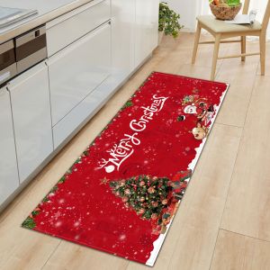 Tapis de No&euml;l antid&eacute;rapant &agrave; motifs de No&euml;l - Neuf