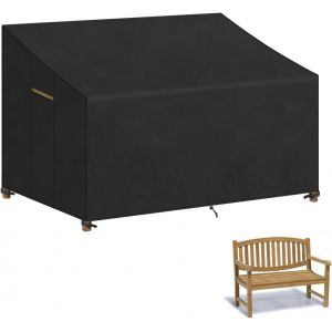 Letnerny-Housse Banc De Jardin 2 Places Housse De Protection Pour Banc De Jardin 2 Places Housse De Banc De Jardin Imperm¿¿Able Housses Pour Mobilier De Jardin R¿¿Siste Uv Tissu Oxford 135x70x63/89cm - Neuf