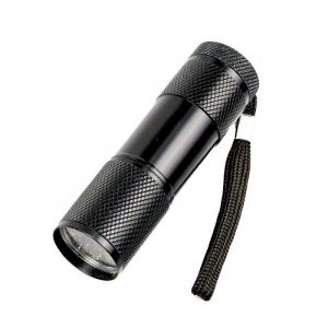 1 Pcs Noir Mini Lampe de poche LED, en Aluminium Enfants Petite Lampe de poche - Neuf