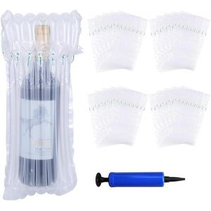 Nzqaf-Lot De 20 Sacs Gonflables Pour Bouteille De Vin - Protection Et Transport Avec Coussin D'air - Sacs À Bulles Pour Voyage - Neuf