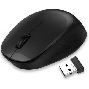 Souris sans Fil 2,4 G silencieuse avec récepteur USB, Suivi Optique 1600 DPI, 3 Boutons, pour gauchers et droitiers, Compatible avec PC, Mac, Ordinateur Portable, Windows - Rose - Neuf
