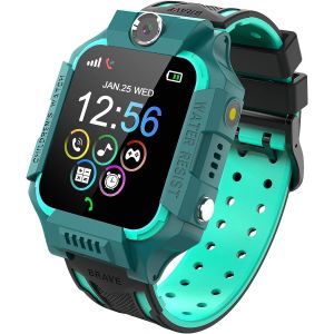 ChenQuanSarl-Montre Intelligente Pour Enfants, Montre De Jeu Avec Appareil Photo Sos Mode Silencieux R&eacute;veil Appels Lecteur De Musique Montre Connect&eacute;e Enfant 4-12 Ans Fille Gar&ccedil;on Anniversaire Cadeau - Neuf
