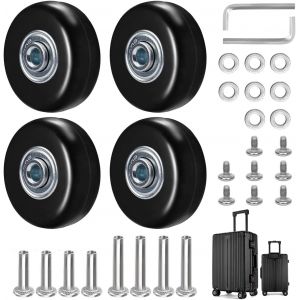 KALANKA-4 pi&egrave;ces de rechange pour valises 50 x 18 mm en caoutchouc, valise de rechange, roues de chariot pour bagages - Neuf
