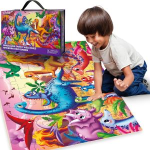 ERYI-Puzzle Geant Enfant 3 4 Ans - 60X90 Cm 48 Pièces Puzzle Xxl De Sol Enfants 5 6 Ans - Grand Dinosaure Jouet Pour Garçons Et Filles - Educatif Cadeau - Neuf