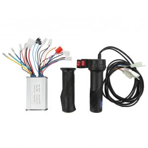 Controleur De Vitesse Brosse Pour Velo Electrique 350 W Avec Fonction Marche Arriere Et Poignee D'accelerateur A Trois Vitesses Pour Mise A Niveau 24 V 36 V - Neuf
