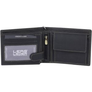 Rfid Portefeuille Homme Et S&eacute;curis&eacute; Protection Rfid Blocage Portefeuilles Femmes Avec Bo&icirc;te &Agrave; Cadeau Et Avec La Cha&icirc;ne , Cuir V&eacute;ritable, Noir - Neuf