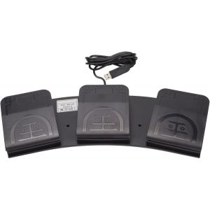 Pédale De Commutateur À Trois Pieds Usb Pc, Commutateur Photoélectrique Pédales De Clavier Usb Commutateurs Au Pied, Usb Filaire 3 Touches Programme À Trois Boutons Clavier D'Ordinateur Souris Pédale - Neuf