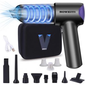 Aspirateur &agrave; Main sans Fil&iquest;21000PA Mini aspirateur &agrave; Main avec Moteur sans Balai, aspirateur avec 2 Niveaux r&eacute;glables, 6000mAh pour la Voiture, la Maison, Le Bureau, la Cuisine, Les Poils d'animaux. - Neuf