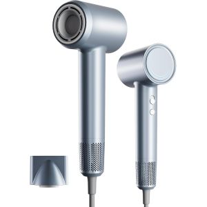 Sèche-Cheveux Ionique ¿ Séchage Rapide En 2 Min Avec Moteur Sans Balais 110 000 Tr/Min Et 200 Millions D'ions Négatifs Silencieux Léger Format Voyage Design Élégant Pour Femmes Et Hommes - Neuf