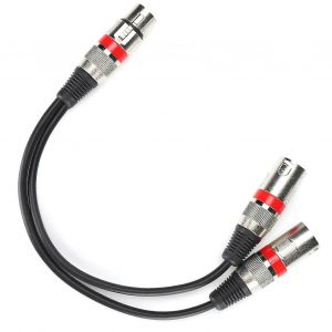 Jorindo Jd6070 C&acirc;ble Xlr Femelle Vers Double Xlr M&acirc;le Ytype Splitter Audio C&acirc;ble De Microphone 0,3 M - Neuf