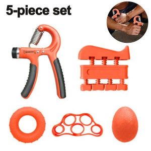 Kit D'entraînement De Force De Préhension 5 Pièces - Exerciseur De Main Pour Athlètes, Rééducation Et Entraînement De Force Quotidien - Neuf