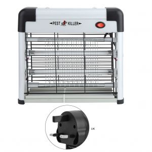 HJLIAN Lampe anti-moustiques electrique 12 W, piege a mouches et insectes nuisibles (prise britannique 220 V) - Neuf