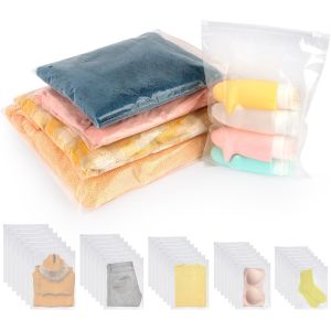 35 Sacs De Voyage R&eacute;utilisables &Agrave; Glissi&egrave;re - Emballage Pour V&ecirc;tements, Sous-V&ecirc;tements, Chaussures, Cosm&eacute;tiques Et Accessoires - Neuf