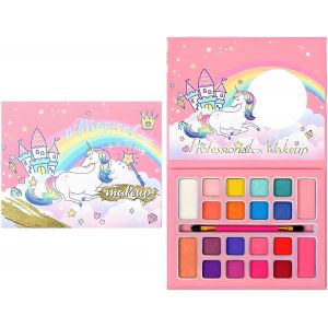 ERYI-Coffret Maquillage Enfant, Maquillage Enfant Non Toxique Et Lave-Able Pour Enfants, Maquillage Enfant Pour Halloween, Ensemble De Maquillage Princesse Diy Pour Filles (20 Couleur) - Neuf