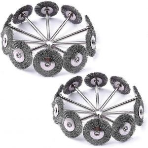 20pcs 1 pouce / 25 mm Cup Brush Mini Wire Brush pour outils rotatifs de broyeur de matrice - Neuf