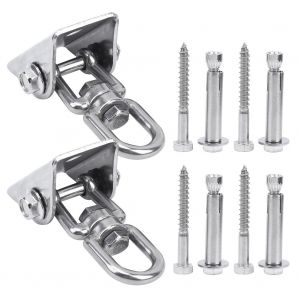 Crochet Fixe Rotatif A 360 Degres En Acier Inoxydable 304 Pour Suspension Murale, Accessoire De Yoga - Neuf