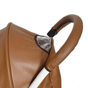 Housse De Protection Amovible En Cuir Pu Pour Poussette De Bébé, Anti-Poussière, Accoudoir, Pare-Chocs, Étui De Protection, Fermeture Éclair, Marron - Neuf