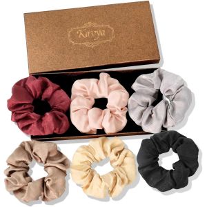 Chouchous En Satin Elastique Cheveux,Chouchou Cheveux Femme Grande Scrunchies Satin Accessoire Cheveux Fille Et Femme - Neuf