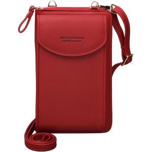TIANYI-Portefeuille Femme Sac &agrave; Bandouli&egrave;re pour T&eacute;l&eacute;phone Portable Femmes Cuir PU Porte Monnaie T&eacute;l&eacute;phone Portable Pochette Porte Carte Portefeuille - Neuf