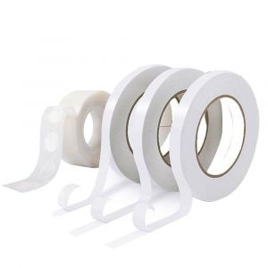 Ruban Adhésif Double Face,3 Rouleaux De 15 Mètres De Ruban Auto Adhésif Et 1 Rouleau/100 Points De Colle Ballon,Colle Ballon Double Face Dots,Pour Fête,Mariage,Diy L'artisanat - Neuf