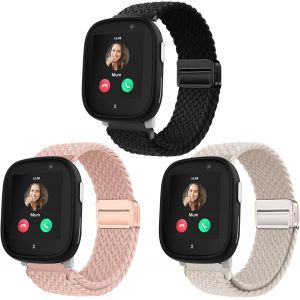 KAL-3 Lot Bracelet Tressés Compatibles Avec Xplora Xplora X6/X6 Pro/Anio 6, Tissu Ultra-Léger, Étanches Jusqu'À 10 Atm, Adaptés Aux Enfants (Multicolore) - Neuf